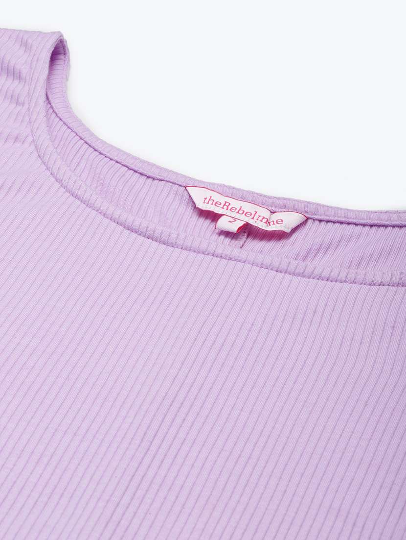 women's straight round neck top - 20038357 - Standard Image - 4