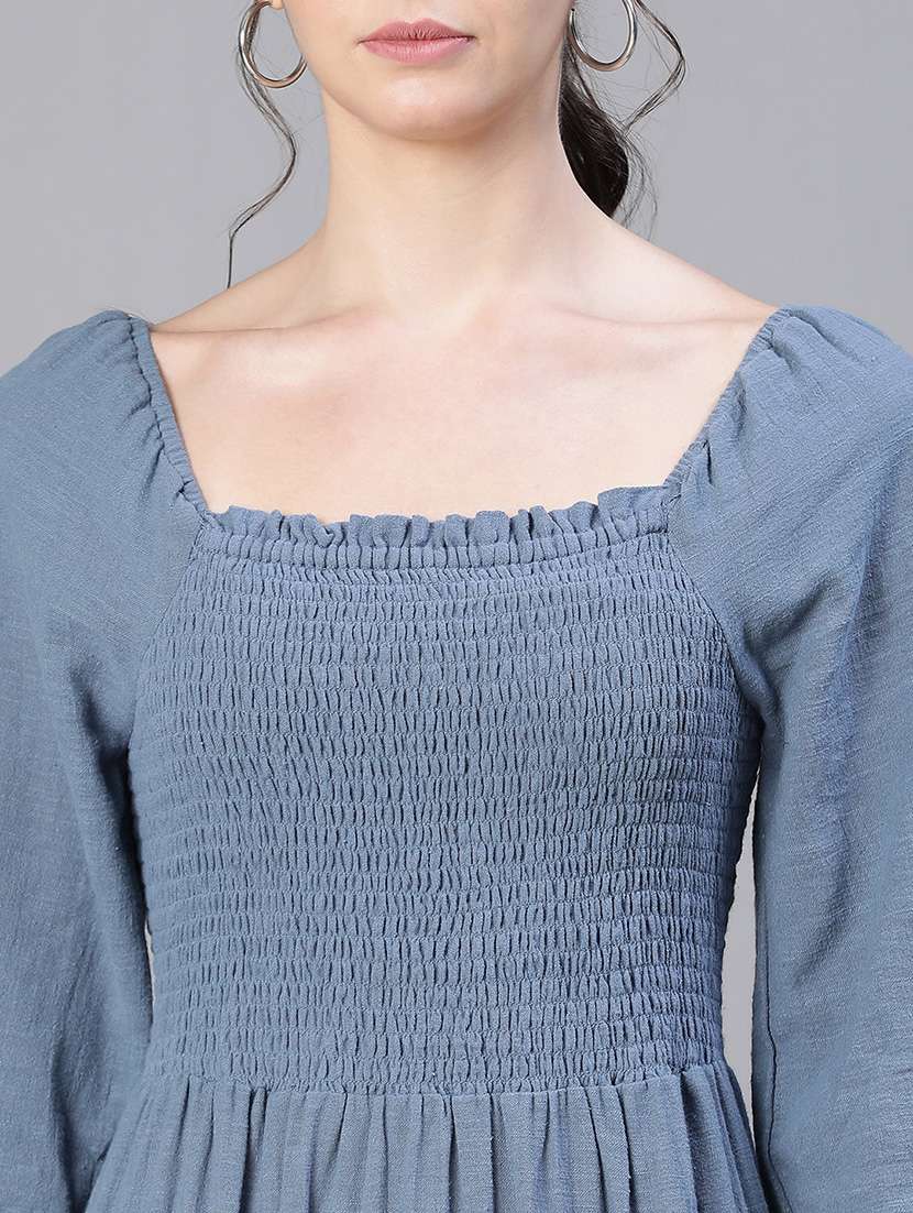 women's fit & flare solid dress - 20038635 -  Standard Image - 4