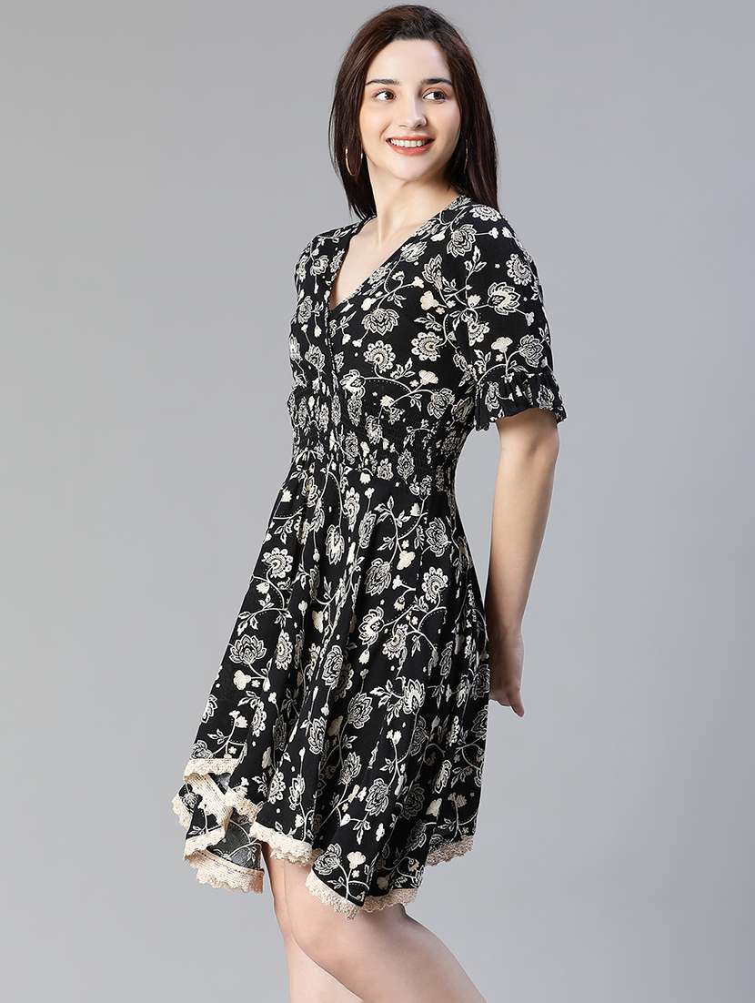 women's wrap floral dress - 20038644 -  Standard Image - 1