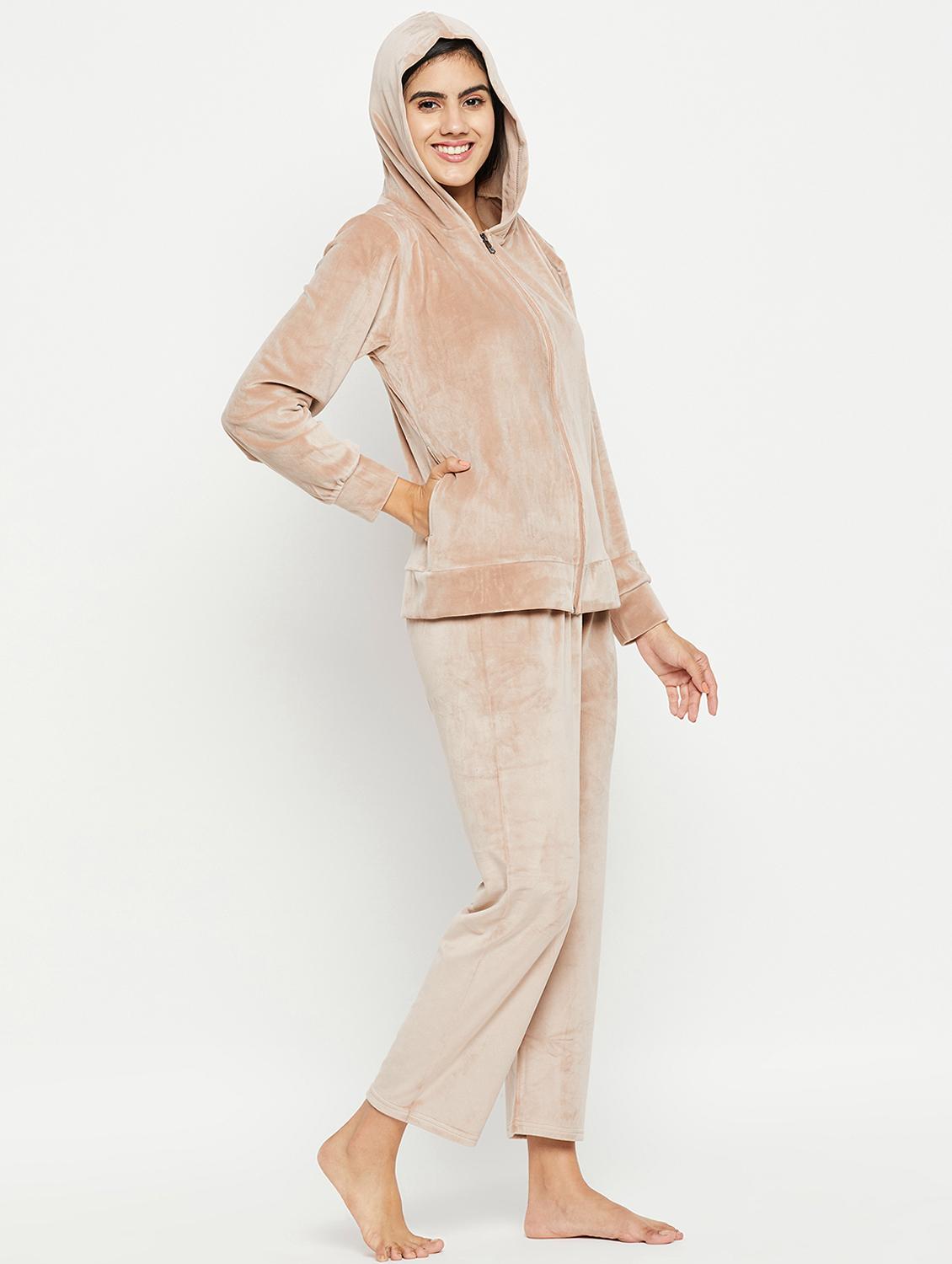 women solid winterwear full length set - 20038851 -  Standard Image - 1