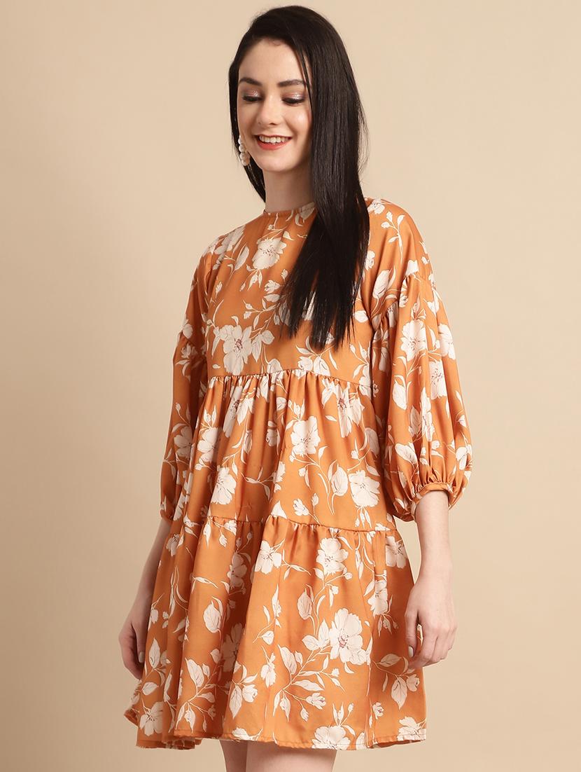 women's tiered dress floral dress - 20038862 - Standard Image - 1
