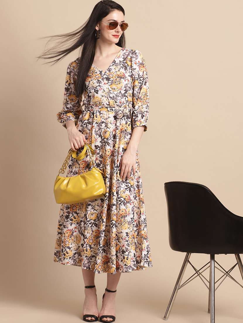 Women's Fit & Flare Floral Dress