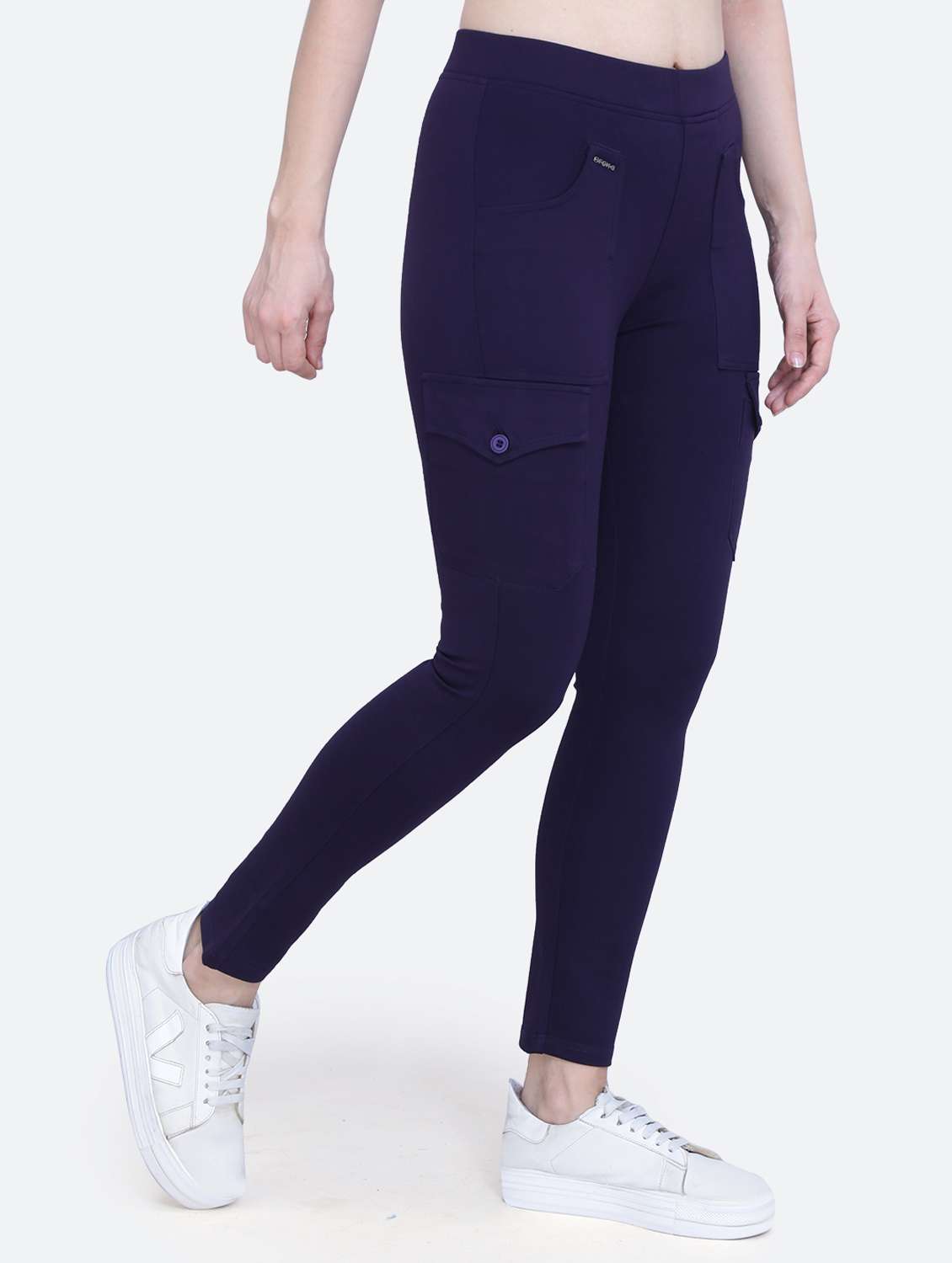 high rise full length solid jeggings - 20039142 -  Standard Image - 1