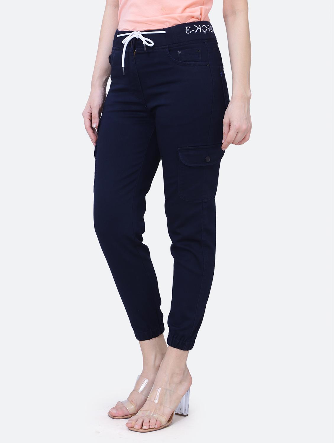 high rise ankle length solid jeggings - 20039159 - Standard Image - 1