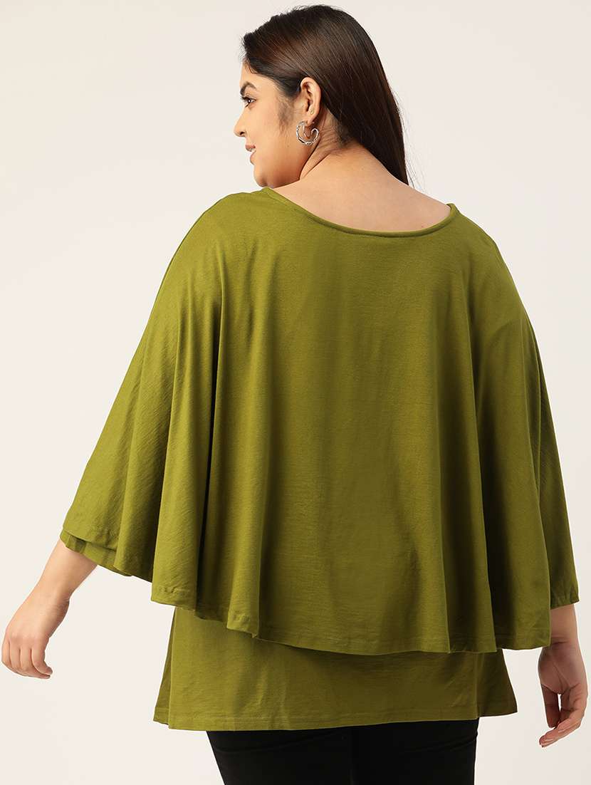 women's straight v neck top - 20039227 -  Standard Image - 1