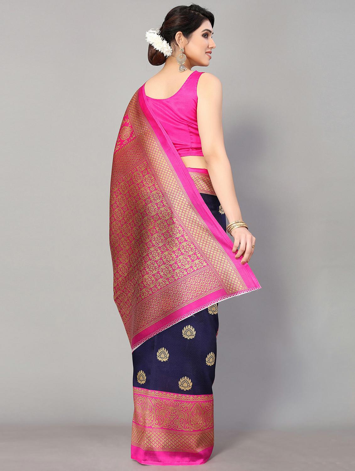 pink silk blend mysore saree - 20039241 - Standard Image - 1