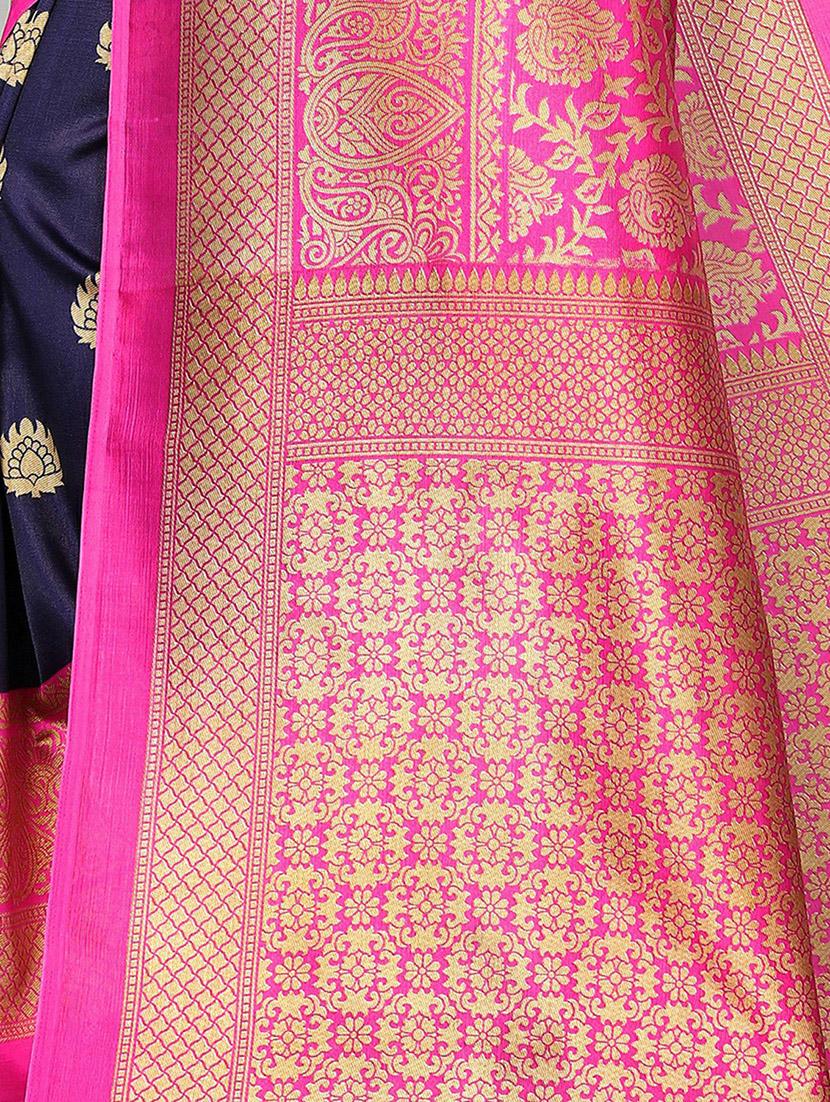 pink silk blend mysore saree - 20039241 - Standard Image - 4