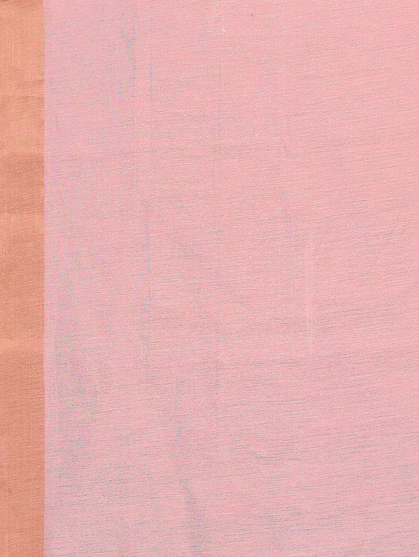 pink cotton handloom saree with blouse - 20039352 -  Standard Image - 4