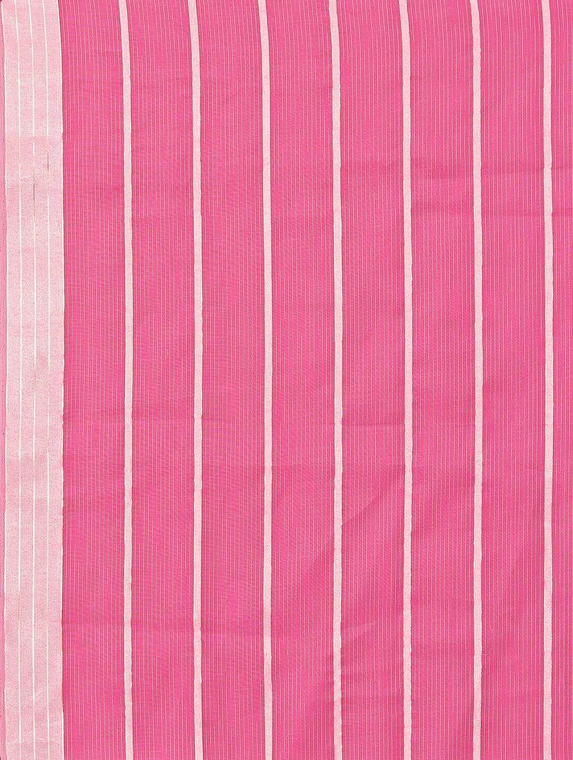 pink cotton handloom saree with blouse - 20039450 - Standard Image - 4