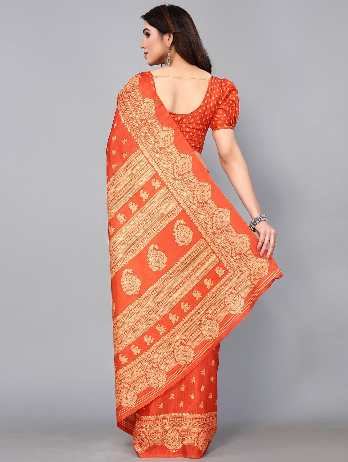 paisley design mysore silk saree with blouse - 20039602 - Standard Image - 1