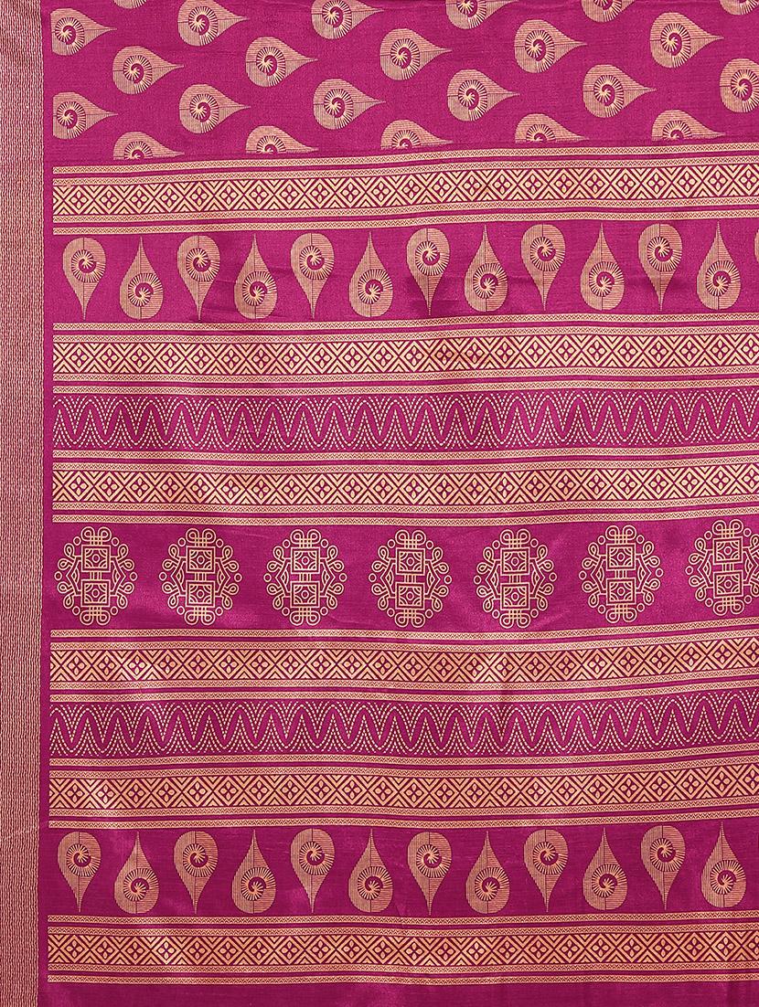 self design mysore silk saree with blouse - 20039635 - Standard Image - 4