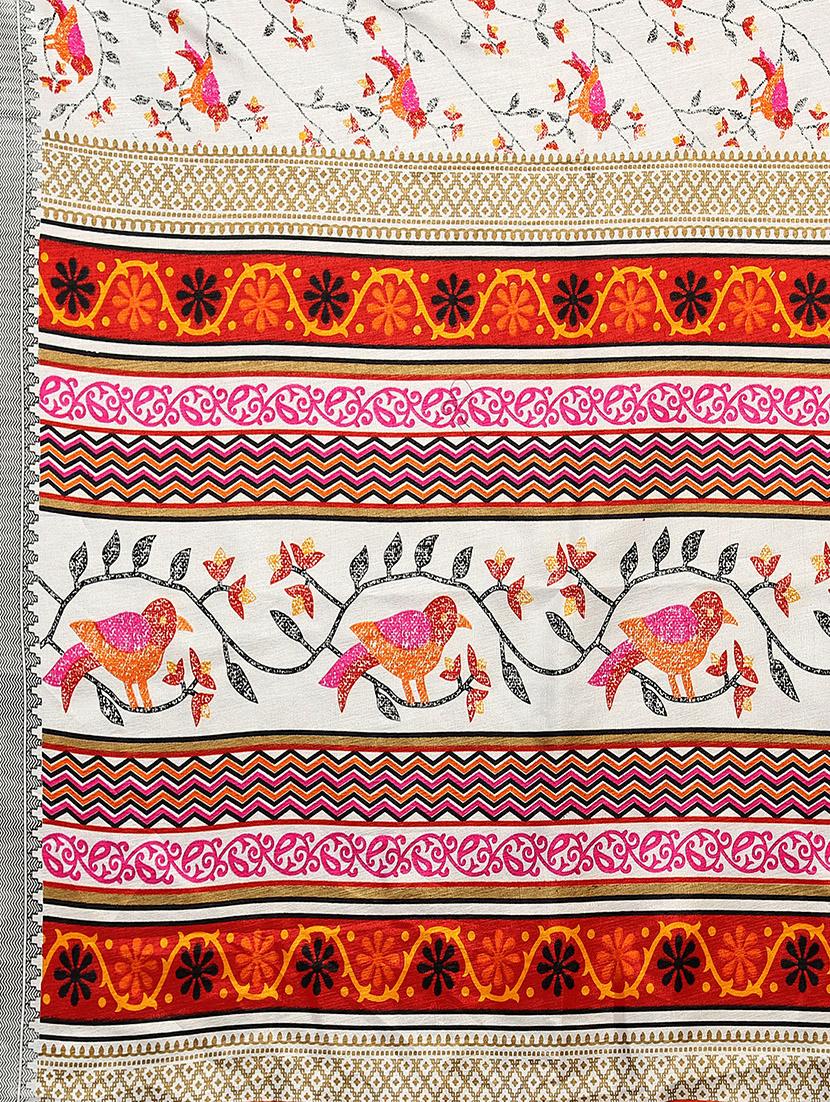 printed mysore silk saree with blouse - 20039647 - Standard Image - 4