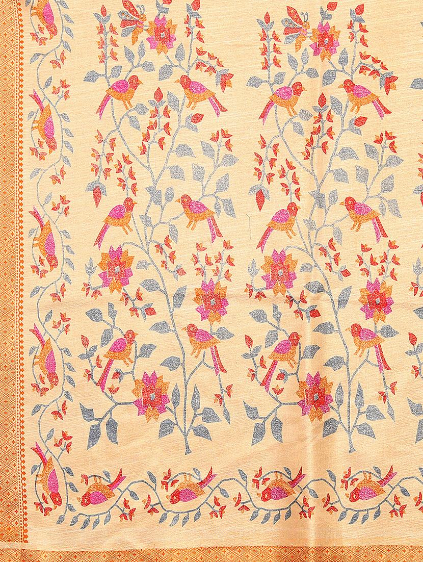 printed mysore silk saree with blouse - 20039655 - Standard Image - 4