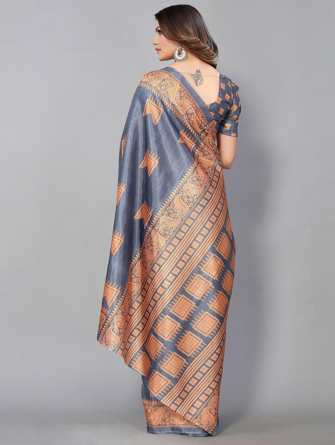 self design mysore silk saree with blouse - 20039659 - Standard Image - 1