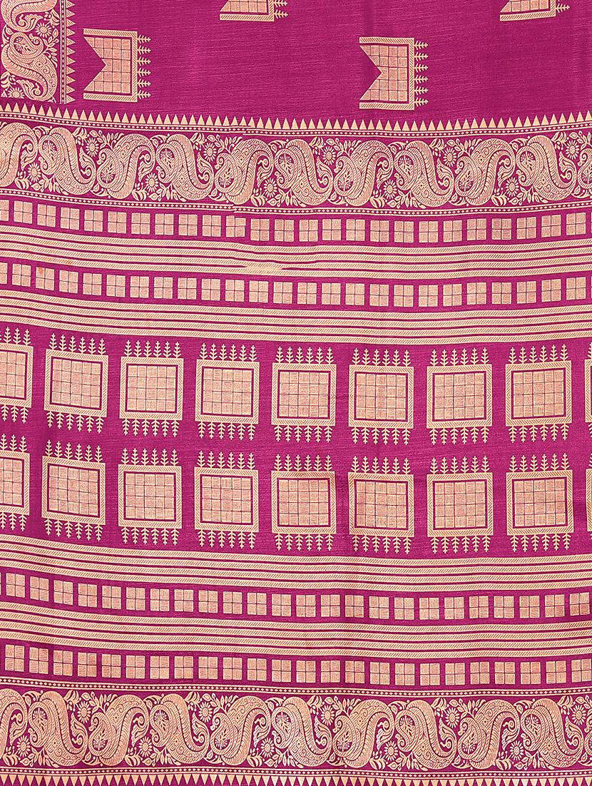 self design mysore silk saree with blouse - 20039665 - Standard Image - 4