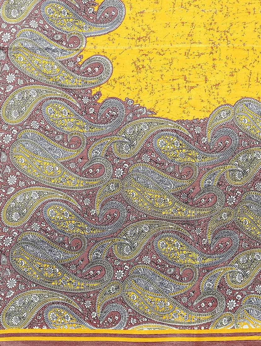 paisley design mysore silk saree with blouse - 20039671 - Standard Image - 4