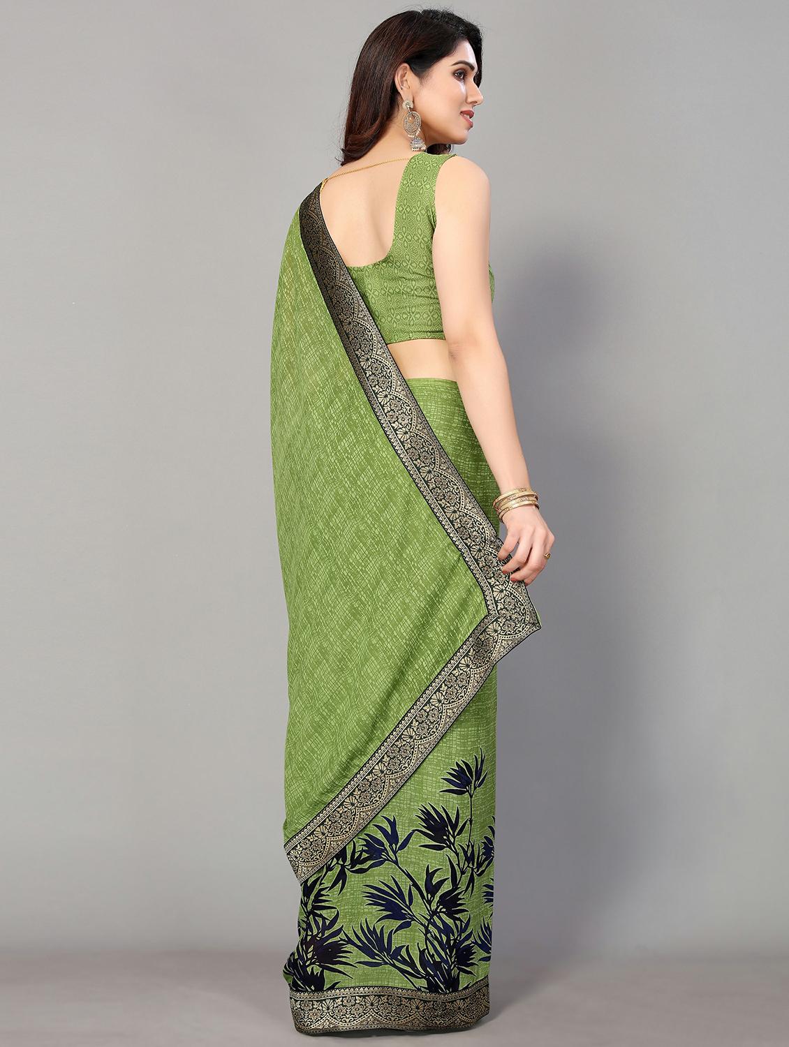 printed saree with blouse - 20039679 -  Standard Image - 1
