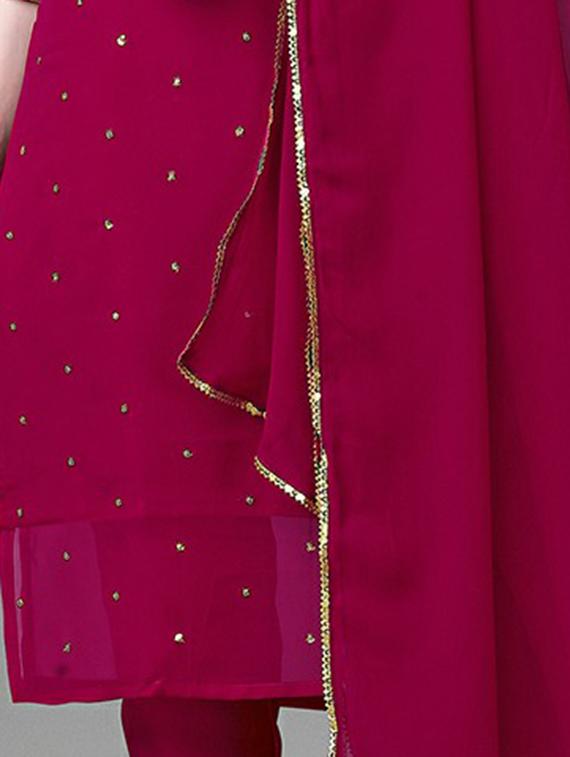 embroidered kurta pant set with dupatta - 20039777 - Standard Image - 6