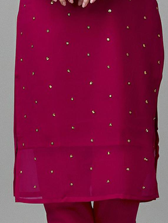 embroidered kurta pant set - 20039783 - Standard Image - 6