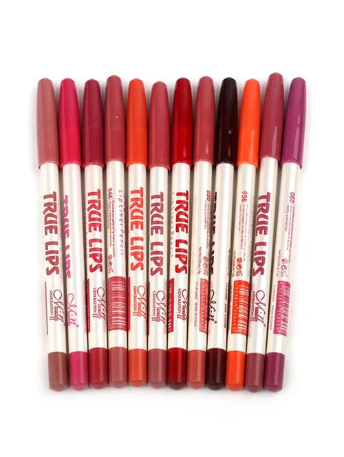 me now professional truelips pack of 12 multicolor lipliners