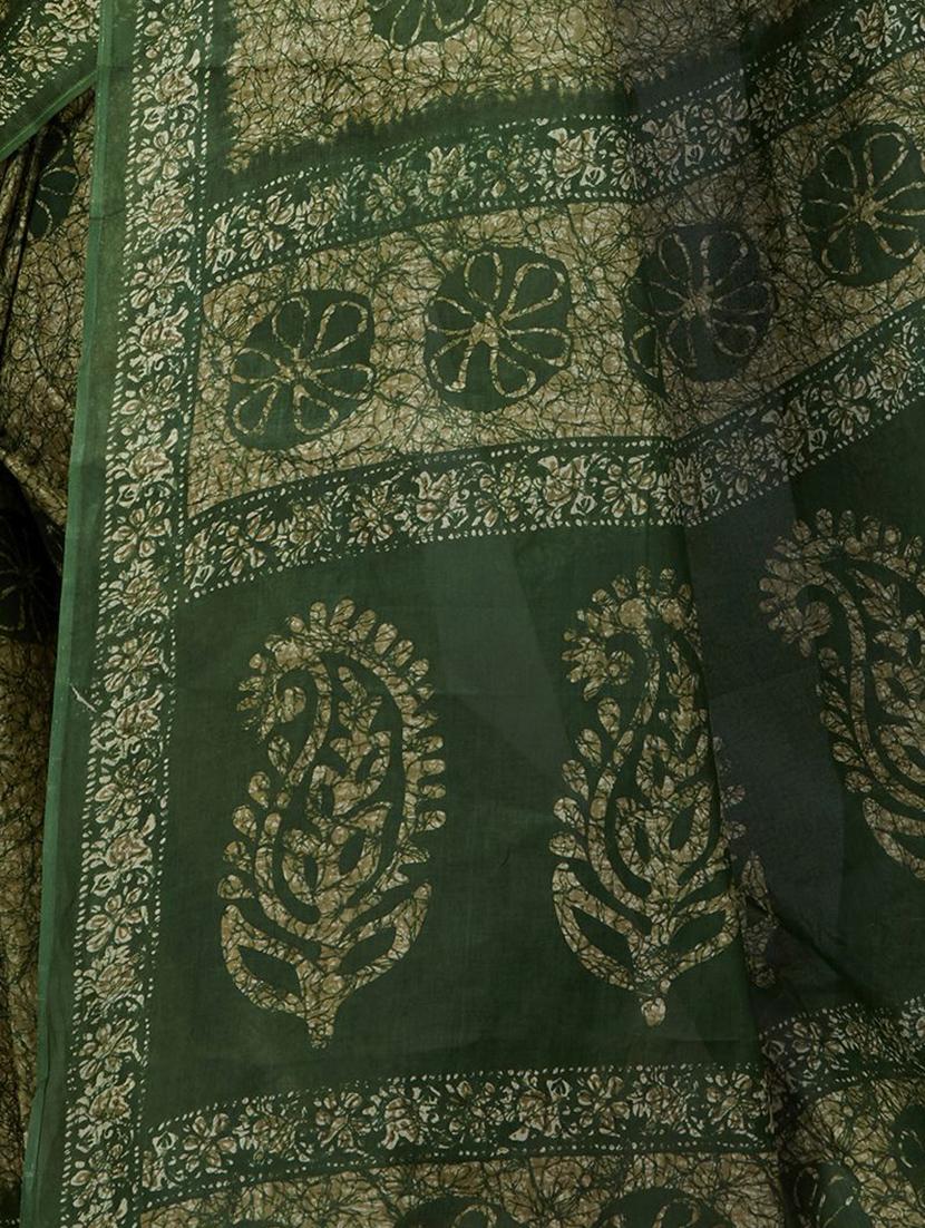 printed saree with blouse - 20040286 - Standard Image - 4