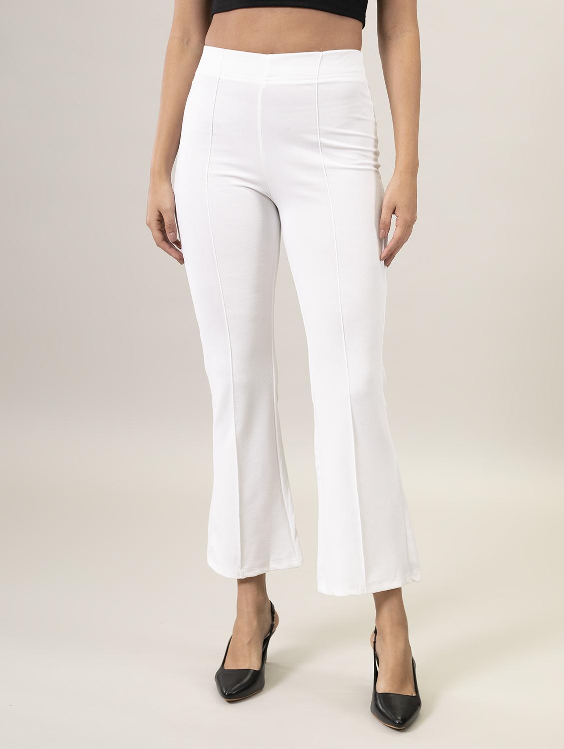 mid rise solid bootcut trouser - 20040452 -  Zoom Image - 0