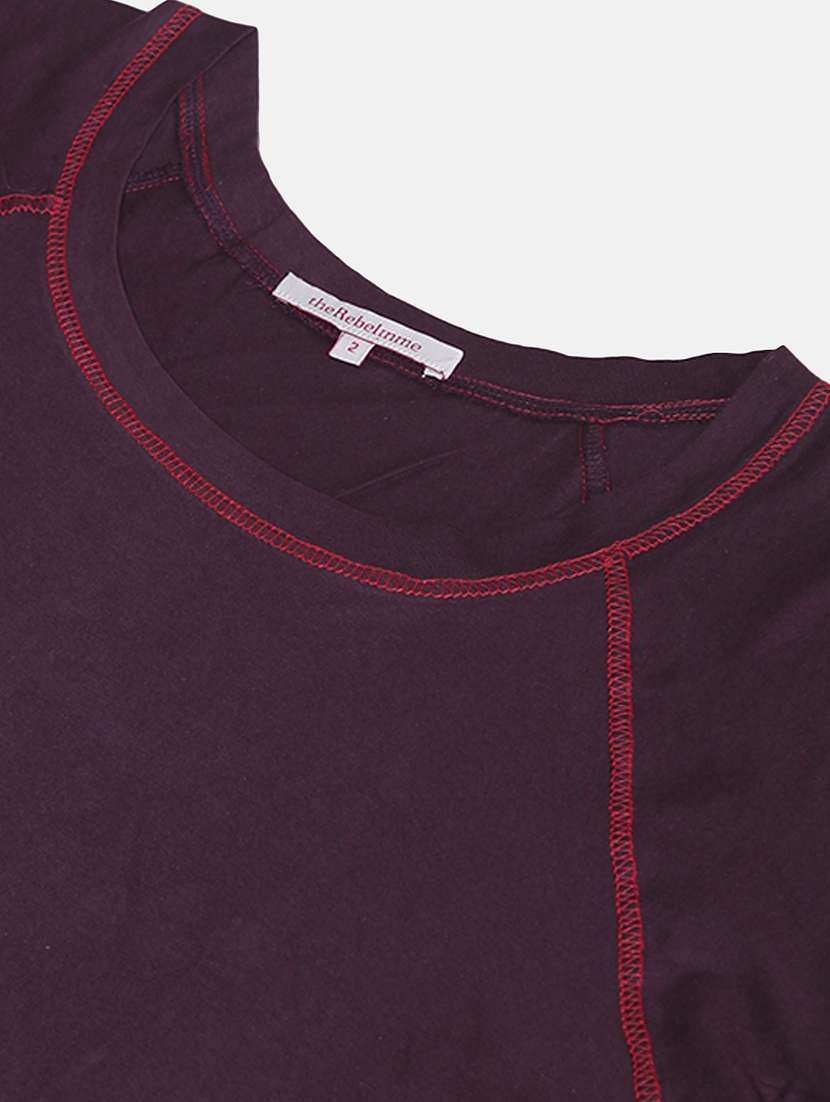 women's plain round neck t-shirt - 20041612 - Standard Image - 4