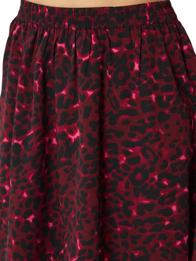mid rise printed a-line skirt - 20041616 - Standard Image - 4