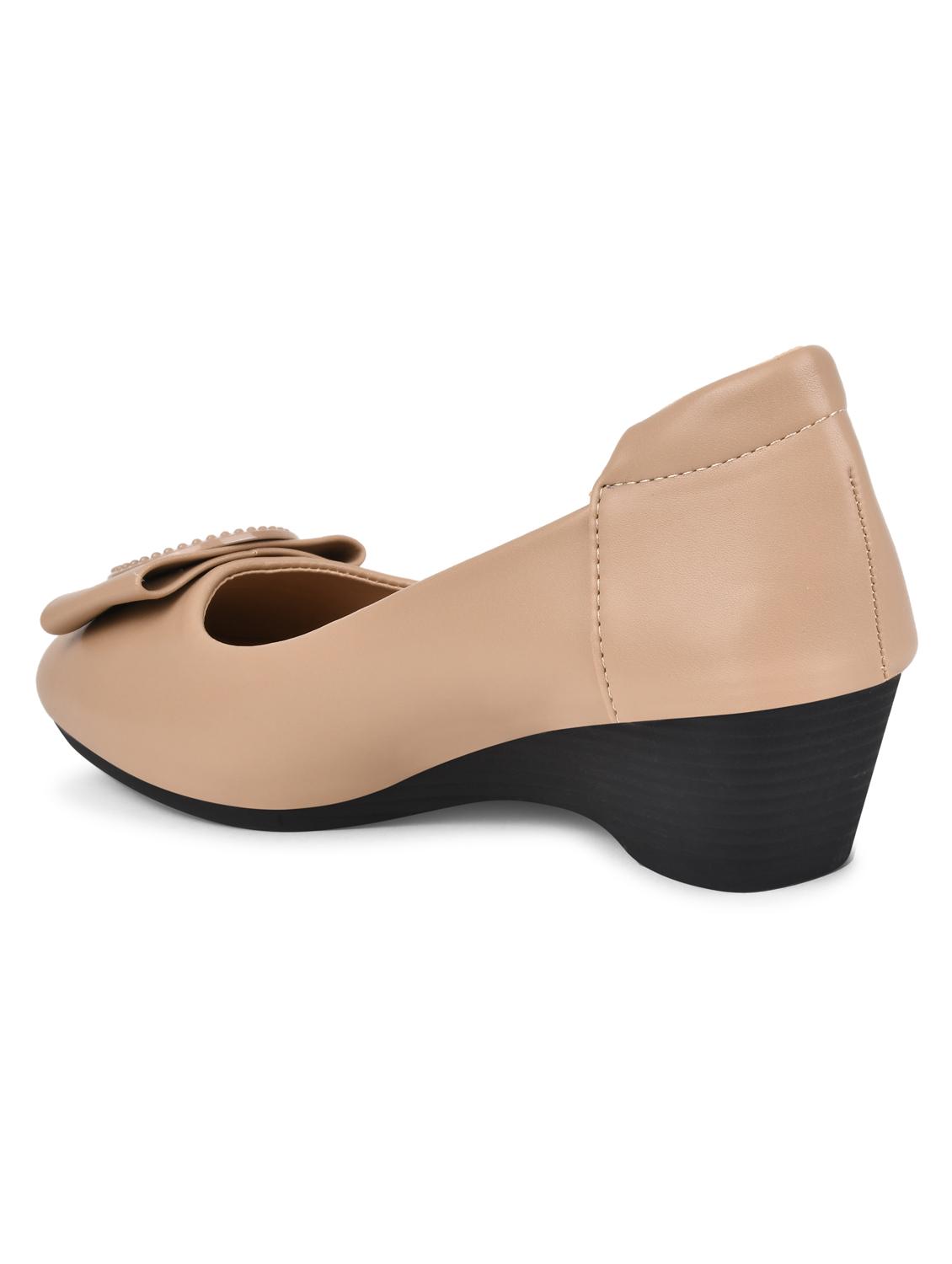 beige slip on solid ballerina - 20045142 - Standard Image - 4