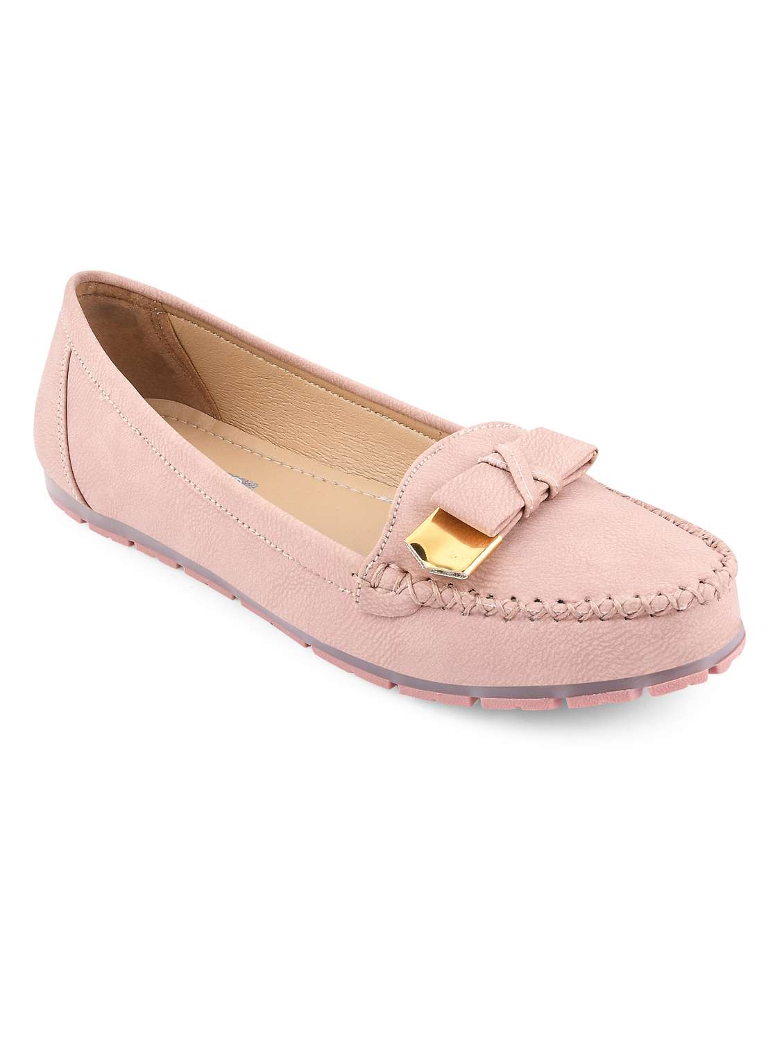 peach slip on loafer - 20045305 - Standard Image - 1
