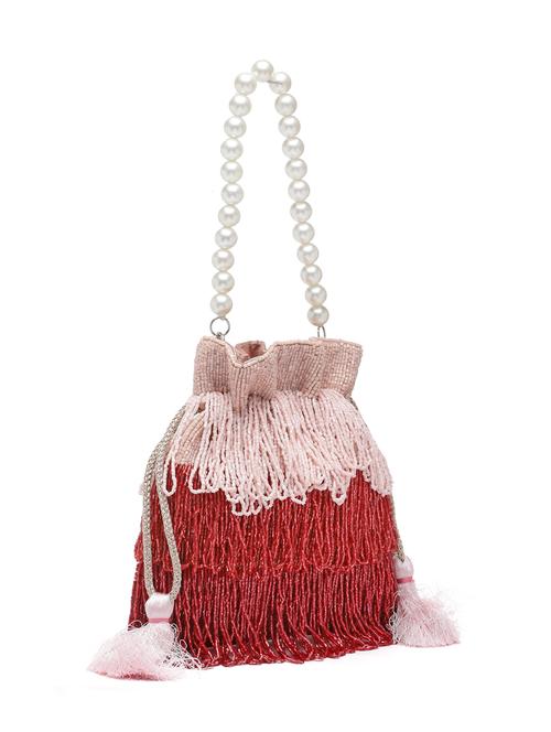 embellished red potli - 20045557 - Standard Image - 0