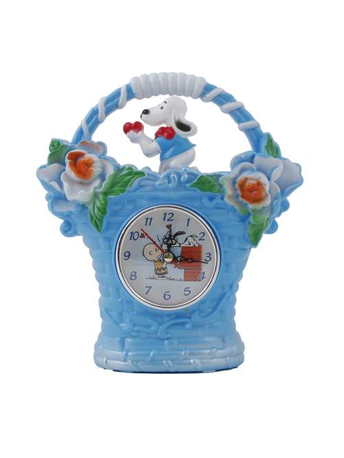 sigaram blue color 17 x 21cm analog table clock k3075 - 20047503 -  Standard Image - 0