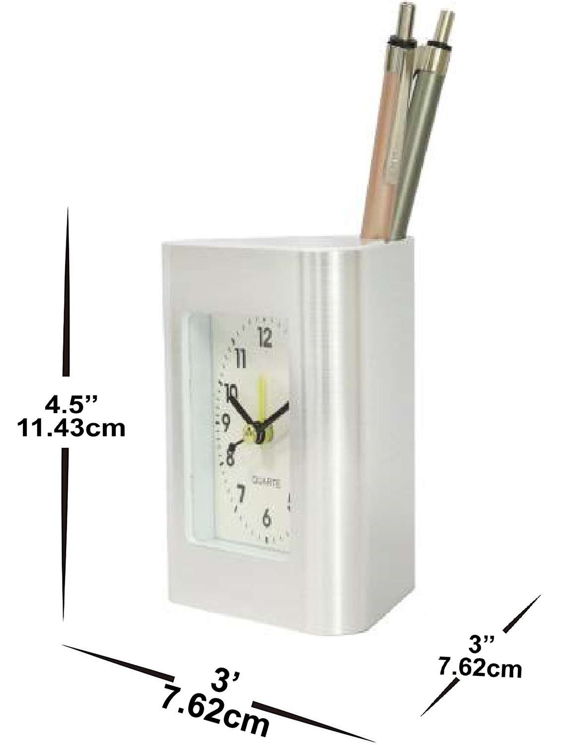 sigaram 2 in 1 table clock and desk organizer for home décor k2593