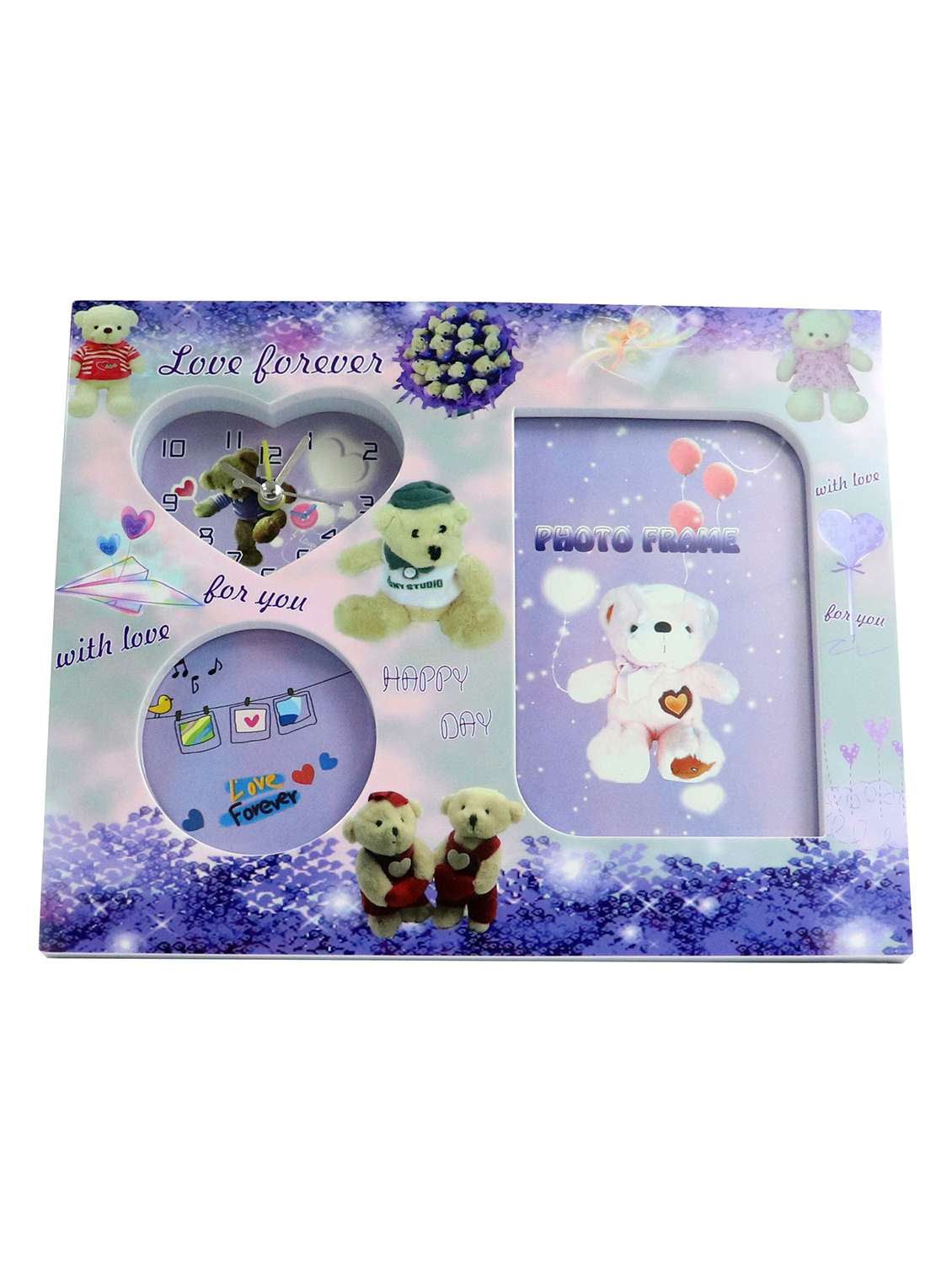 sigaram table and wall clock with bear design