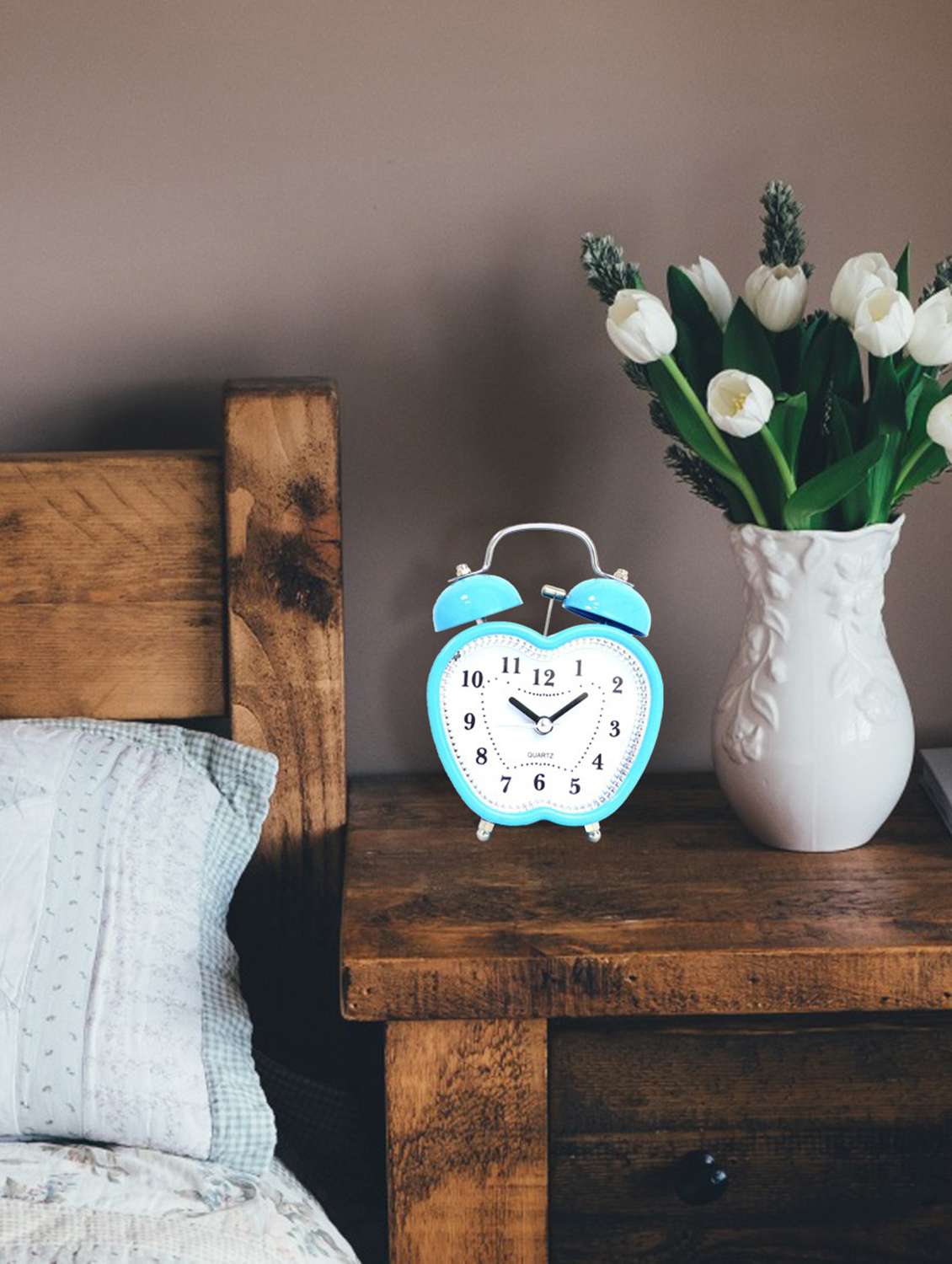 sigaram table clock  metal apple blue - 20047647 -  Standard Image - 1