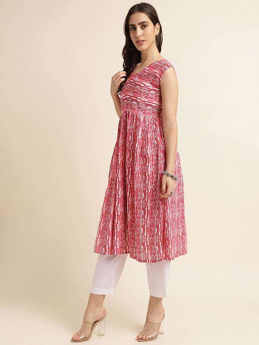 women printed kurta pant set - 20047691 -  Standard Image - 1