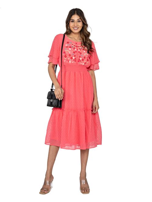women's tiered dress swiss dots dress - 20048047 - Standard Image - 0