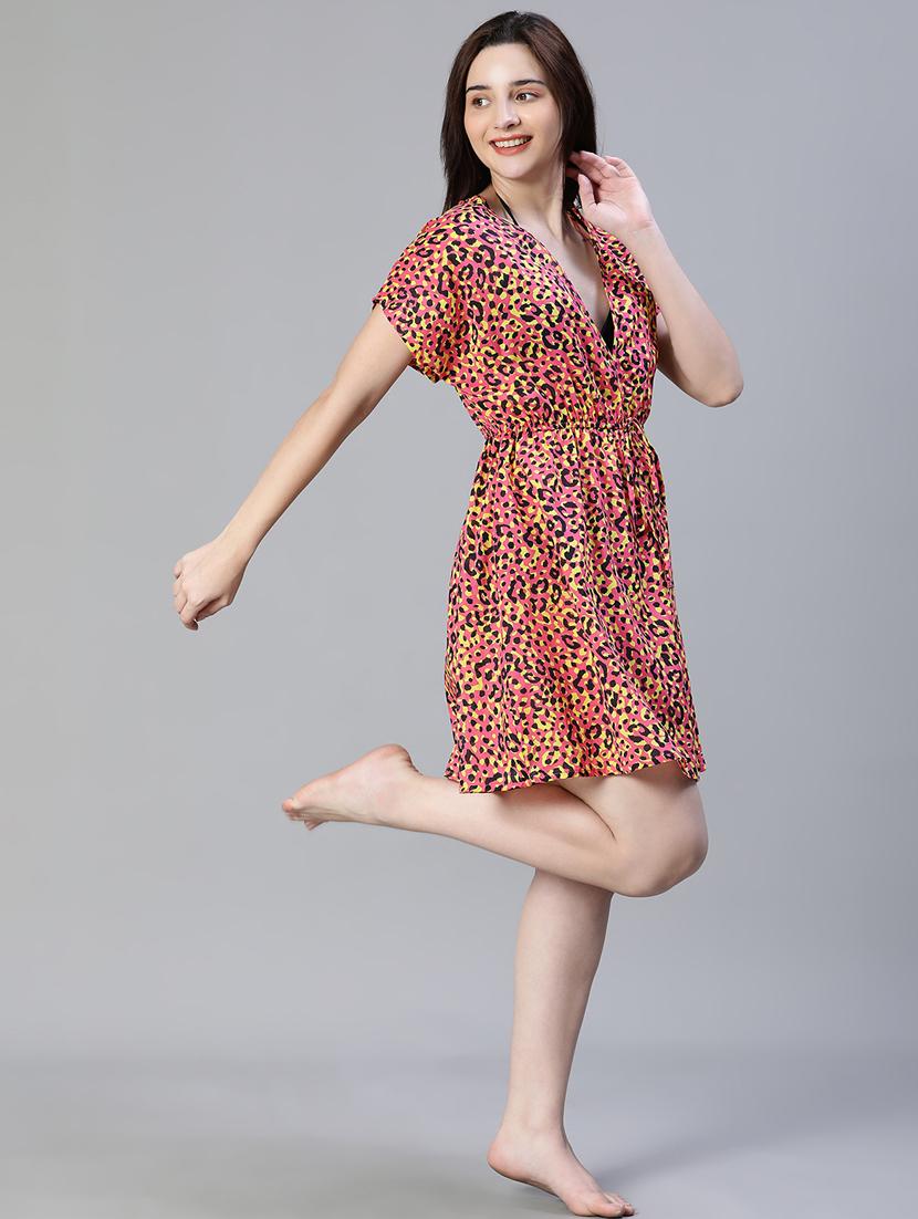multi color cotton tankini - 20049967 - Standard Image - 4