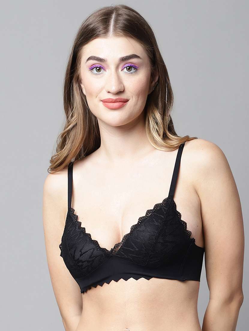 black lace lette bra