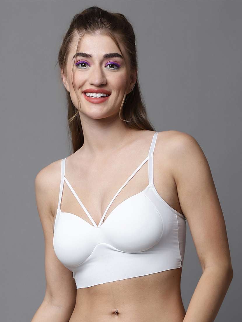 white polyester lette bra
