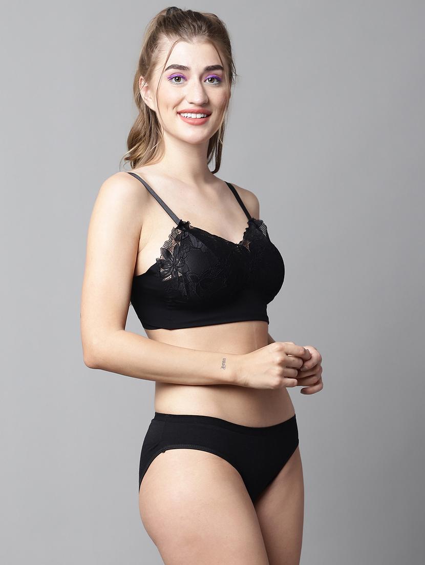 prettycat polyester bra and panty set - 20050068 - Standard Image - 1