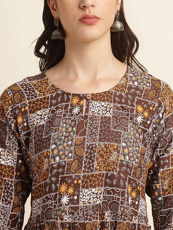 women printed kurta pant set - 20050080 -  Standard Image - 4