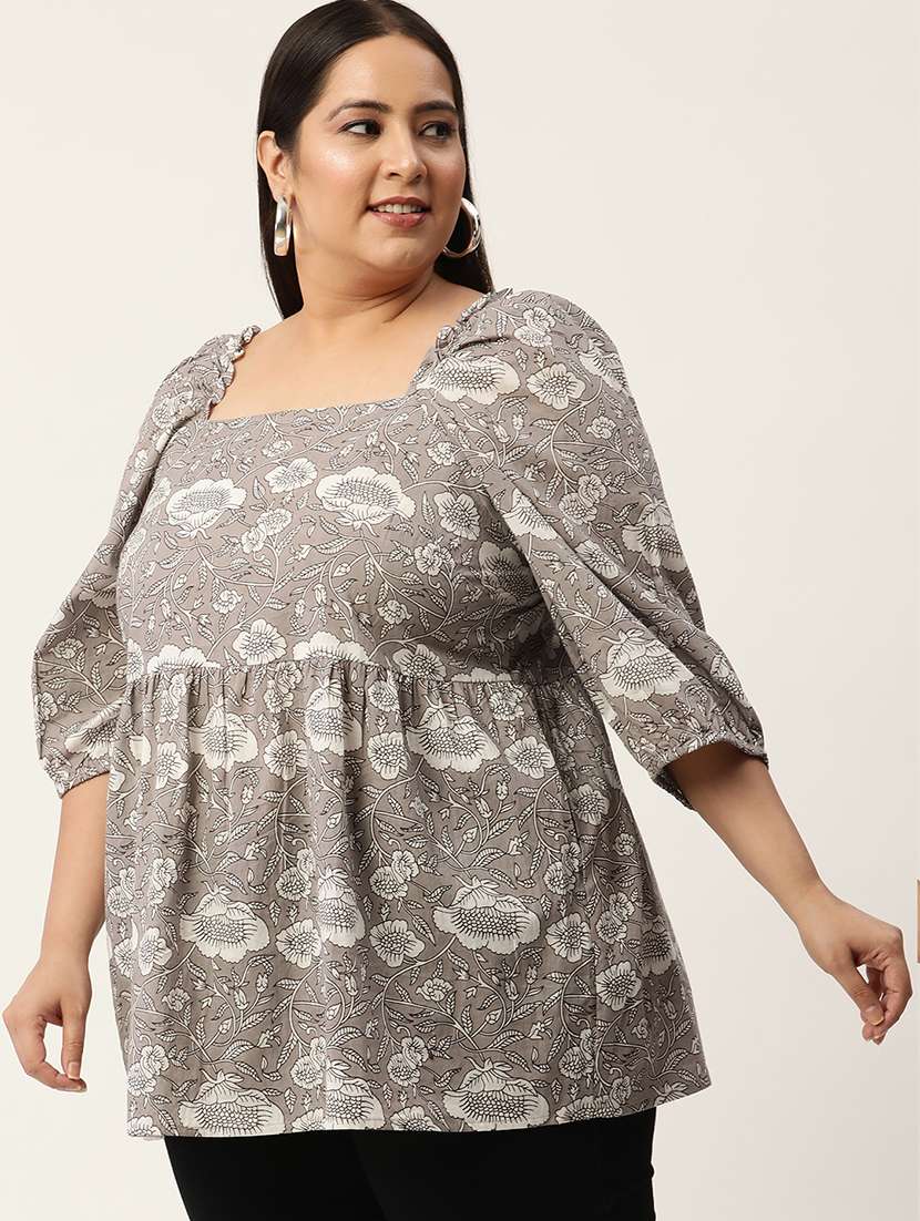 women's a line square neck top - 20050325 - Standard Image - 1