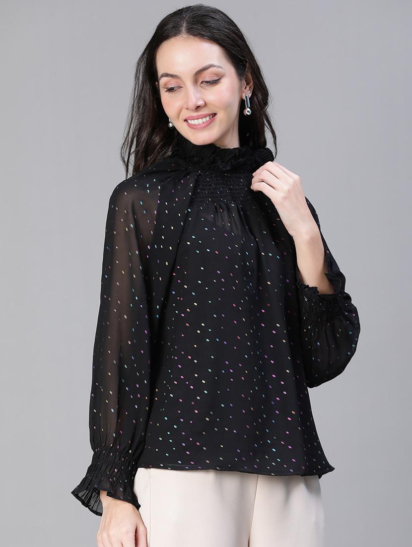 women's straight mock neck top - 20051443 - Standard Image - 1