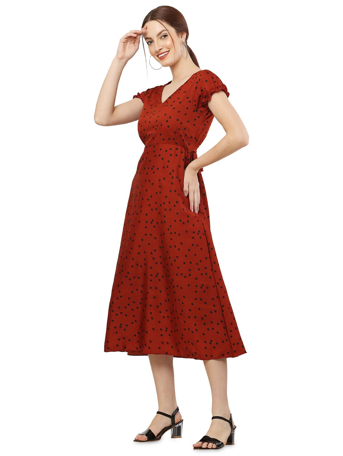 women's fit & flare color block dress - 20051751 - Standard Image - 1