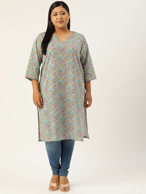 women's straight kurta - 20051825 -  Standard Image - 0