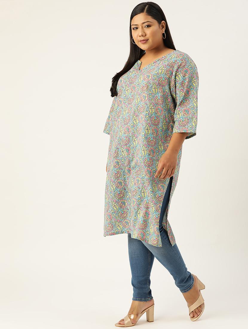women's straight kurta - 20051825 - Standard Image - 1
