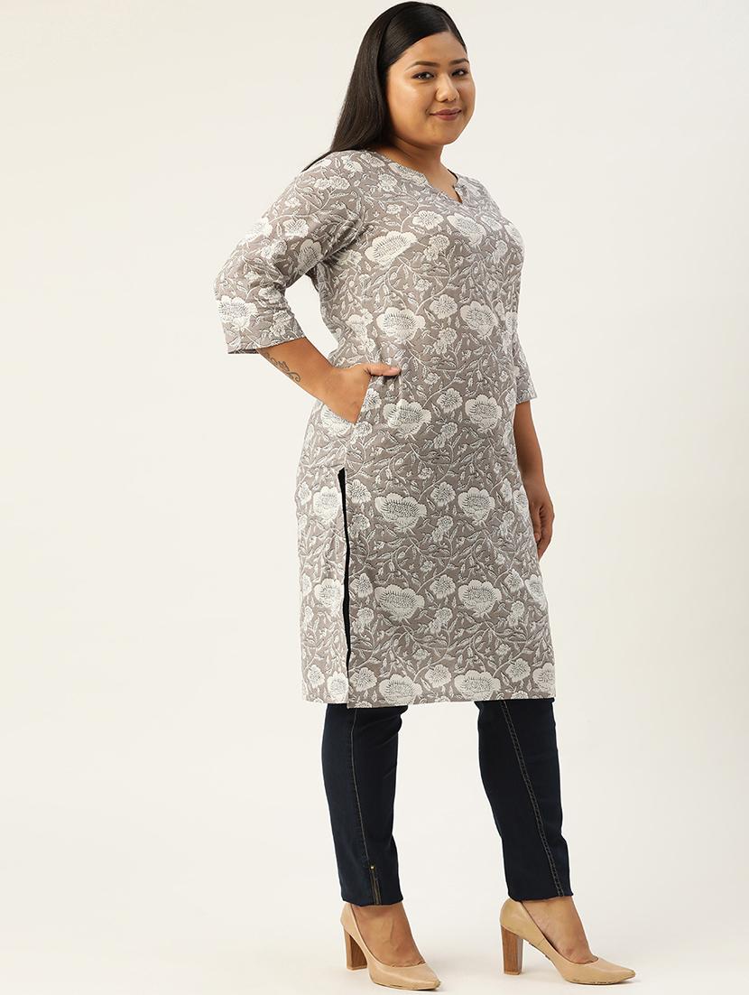 women's straight kurta - 20051826 -  Standard Image - 1