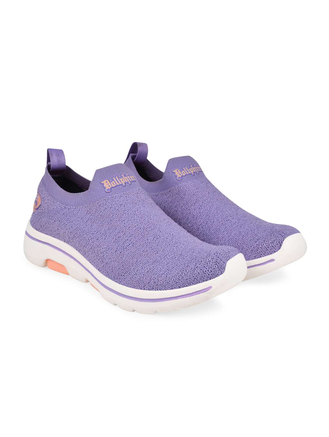 purple flyknit laceup sports shoes - 20051832 -  Standard Image - 1