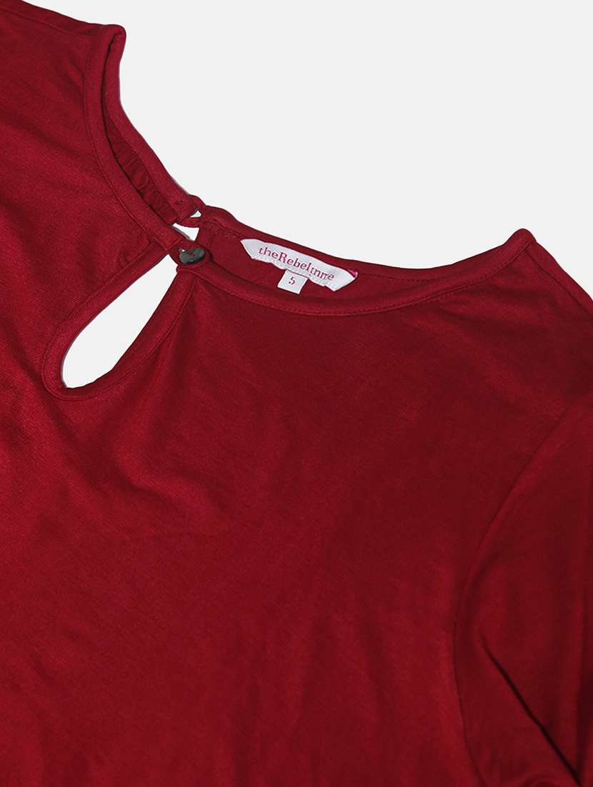 maroon viscose full leg  jumpsuit - 20051880 -  Standard Image - 4